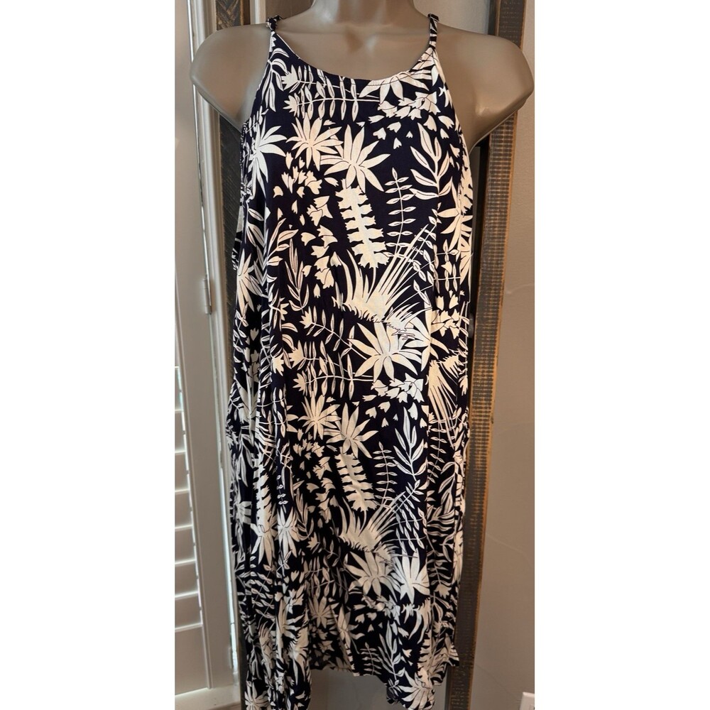 Navy and White Sundress Size Large Xchqrti Brand